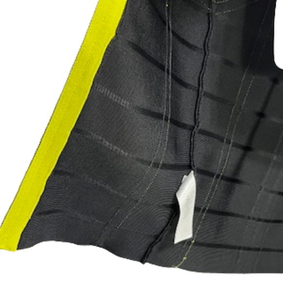 FRENCH CONNECTION Black And Yellow Bandage Midi Dress Size 6 - Picture 15 of 16